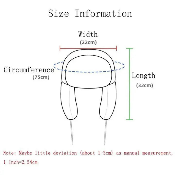 Tuftooth™ Y2K Fuzzy Ushanka/Trapper Hat